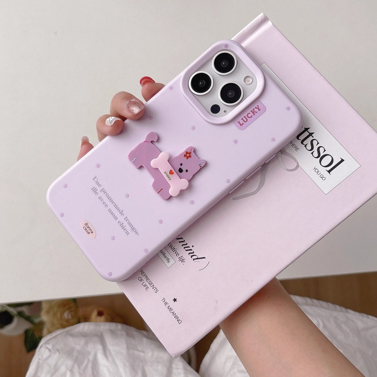 Lucky Pup Polka Dot iPhone Case