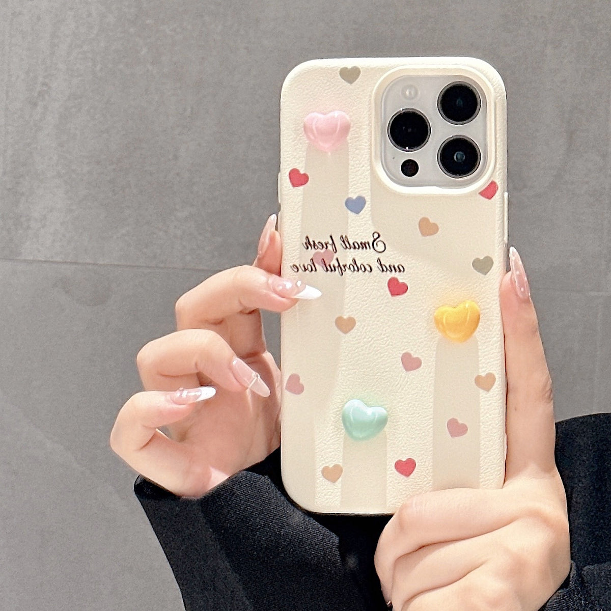 Pebbled 3D Charm iPhone Case