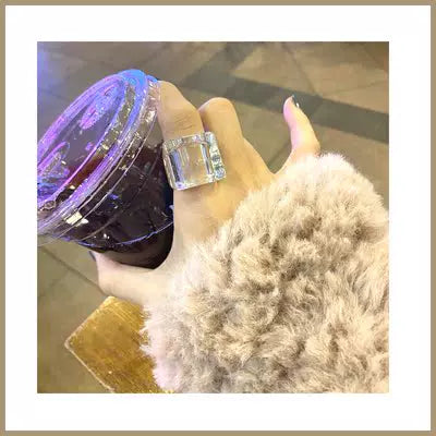Chunky Square Acrylic Ring - Modomu