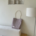 Polka Dot Canvas Tote