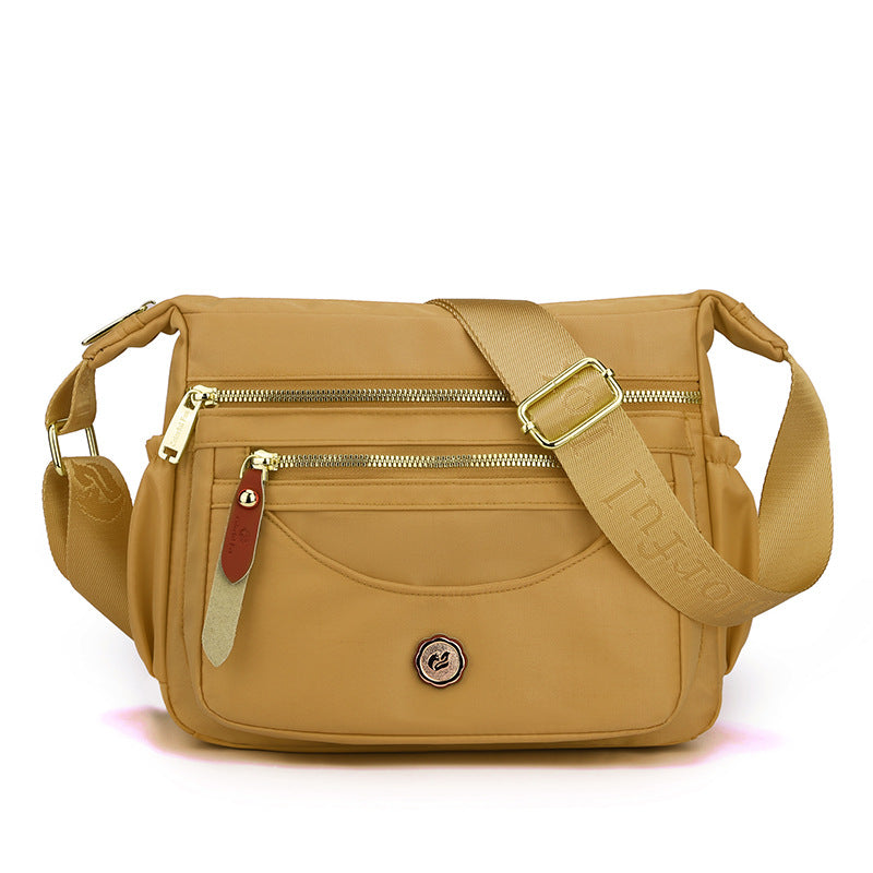 Multi-Pocket Nylon Crossbody