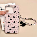 Strawberry Black Cat iPhone Case