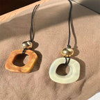 Geometric Resin Pendant Necklace - Modomu