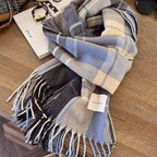 Check Faux Cashmere Scarf