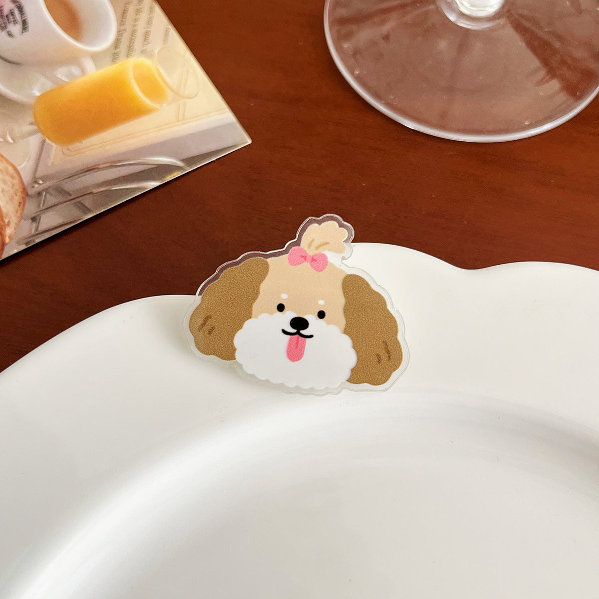 Cute Dog Acrylic Brooch - Modomu