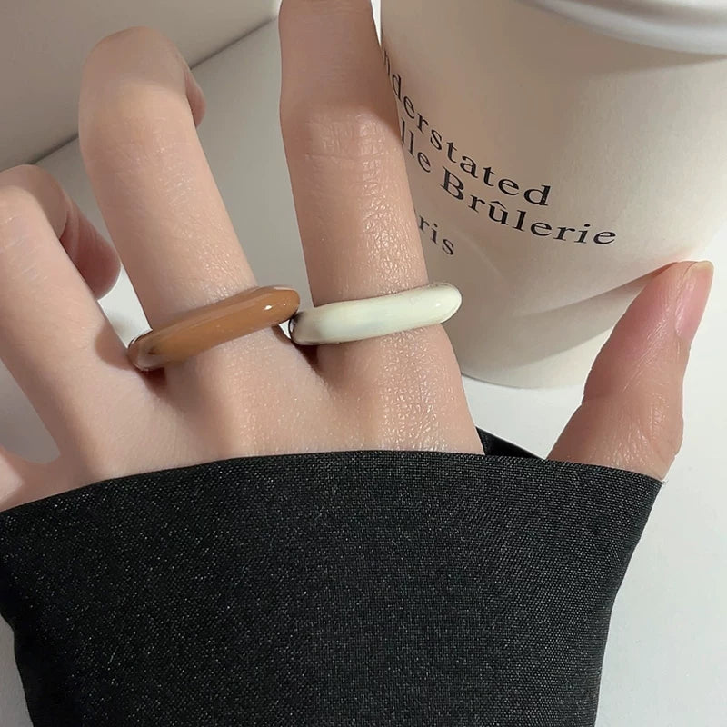 Geometric Metal Square Statement Ring - Modomu