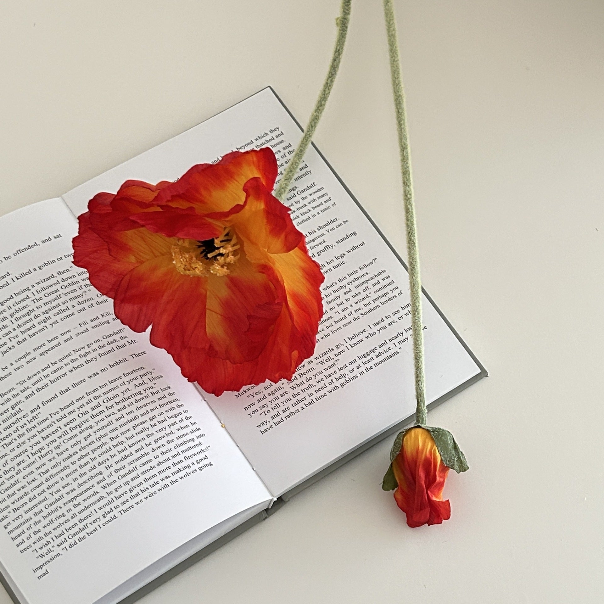 Realistic Poppy Silk Stems - Modomu