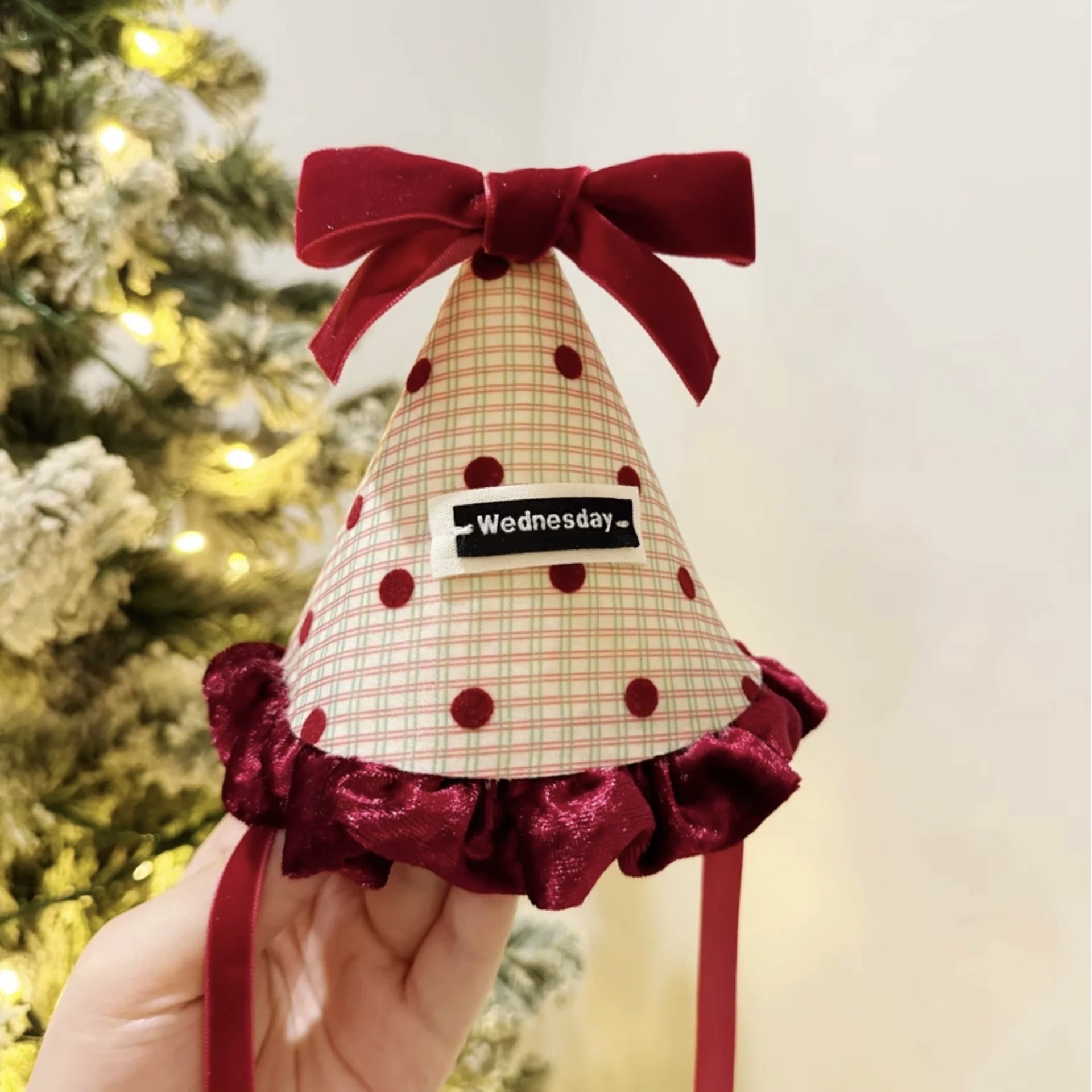 Christmas Velvet Bow Hair Clip - Modomu
