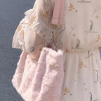 Plush Heart Tote Bag