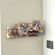 Acrylic No-Punch Doll Display Shelf