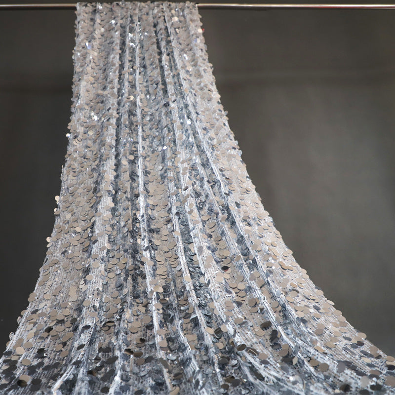 婚庆金银亮片布鱼鳞幕布婚庆氛围感背景吊顶布装饰生日拍照背景布