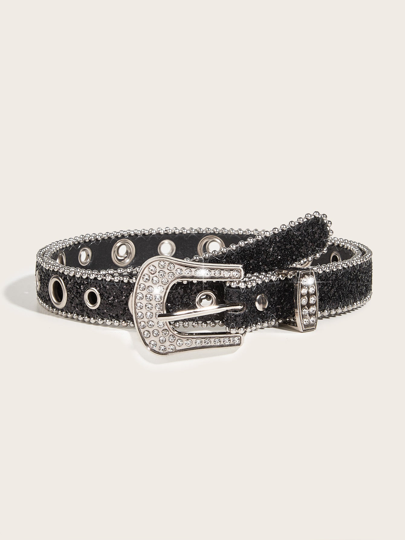 Rhinestone Wide Fashion Belt - Modomu