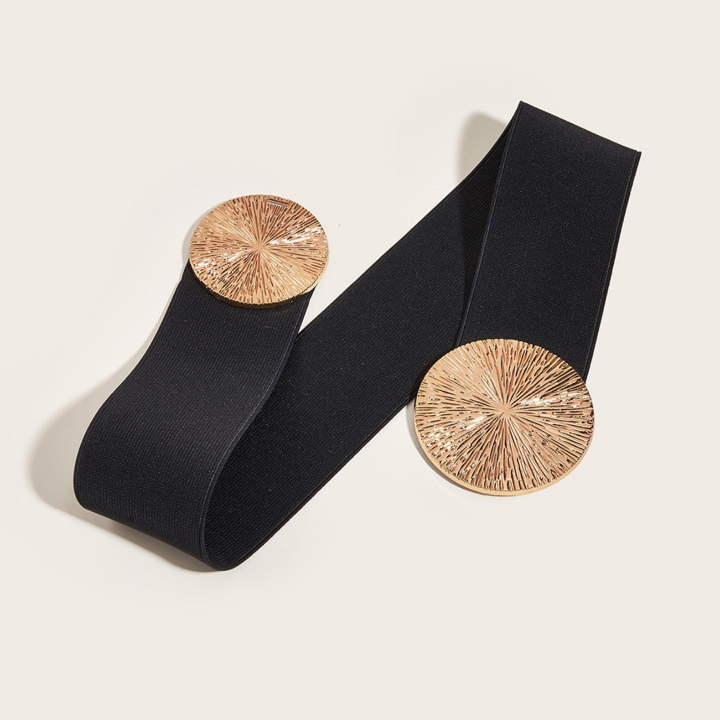Elastic Waist Belt Double Ring