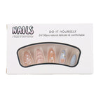 Pastel Swirl Almond Press-on Nails