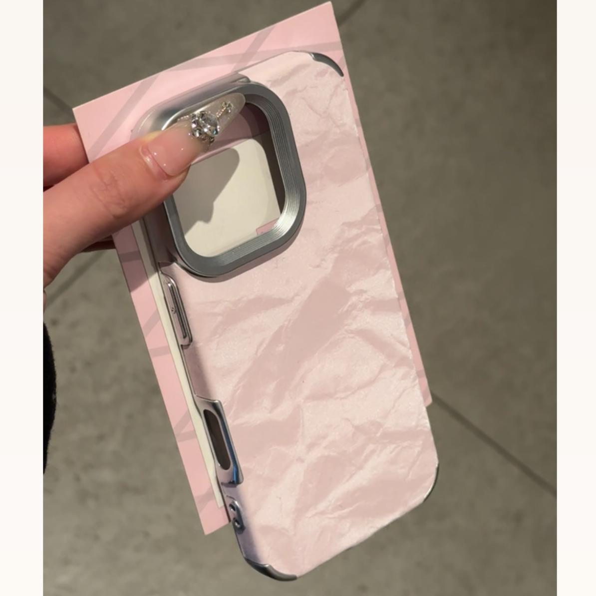 Brushed Frame Crinkle Case