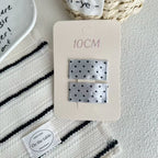 Satin Heart Polka Dot Hairpin - Modomu