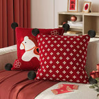 Festive Horse Throw Pillow