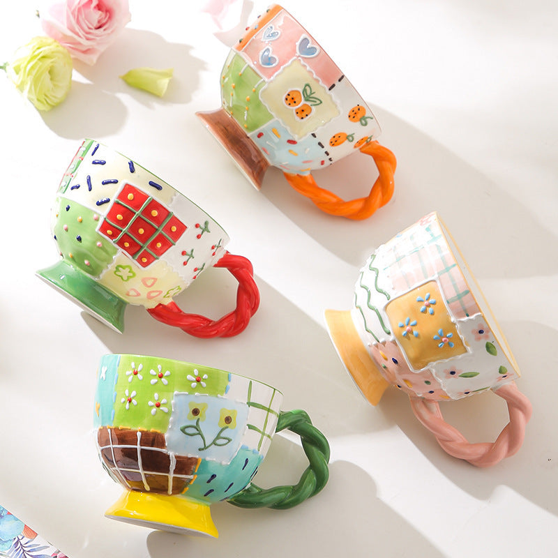 Hand Painted Ceramic Coffee Mug