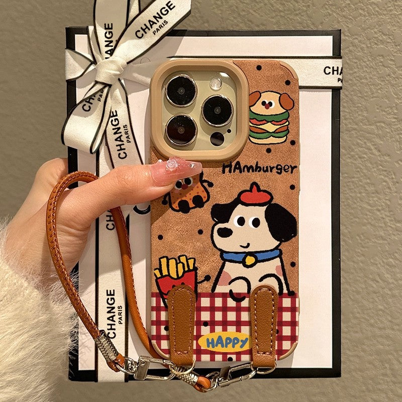 Snack Time Dog Phone Case – Dog Gingham Designs (Part 1)