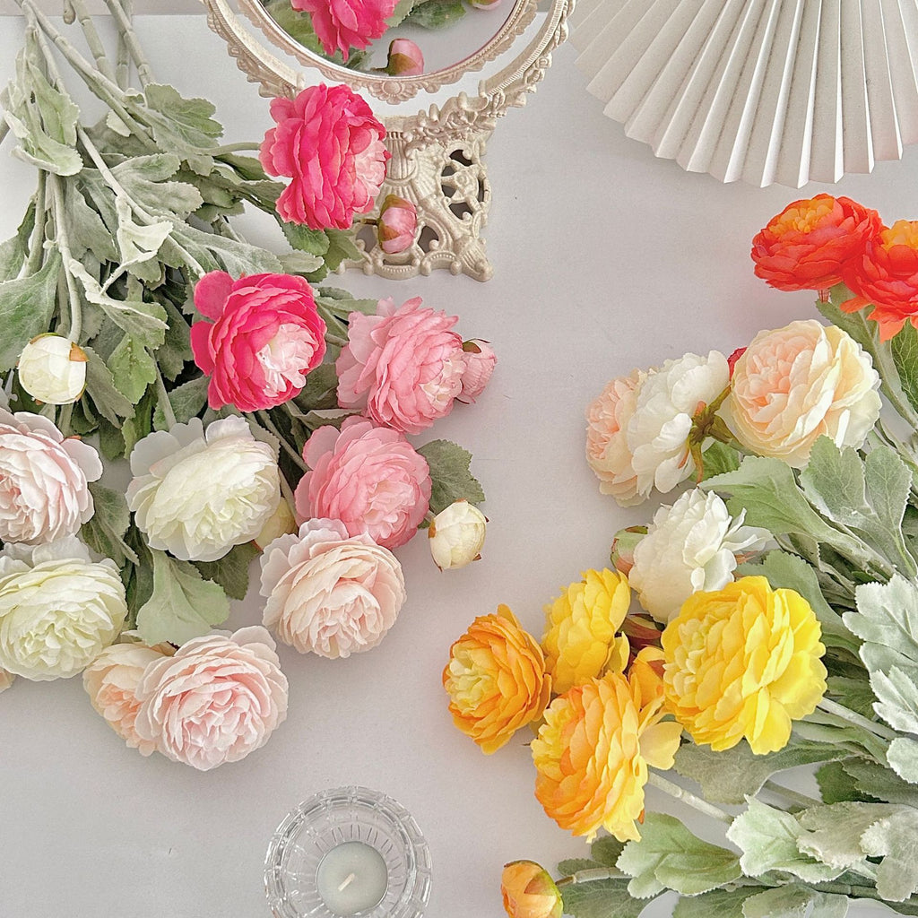 Faux Lotus Peony Stems - Modomu