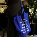 Handwritten Quote Canvas Tote