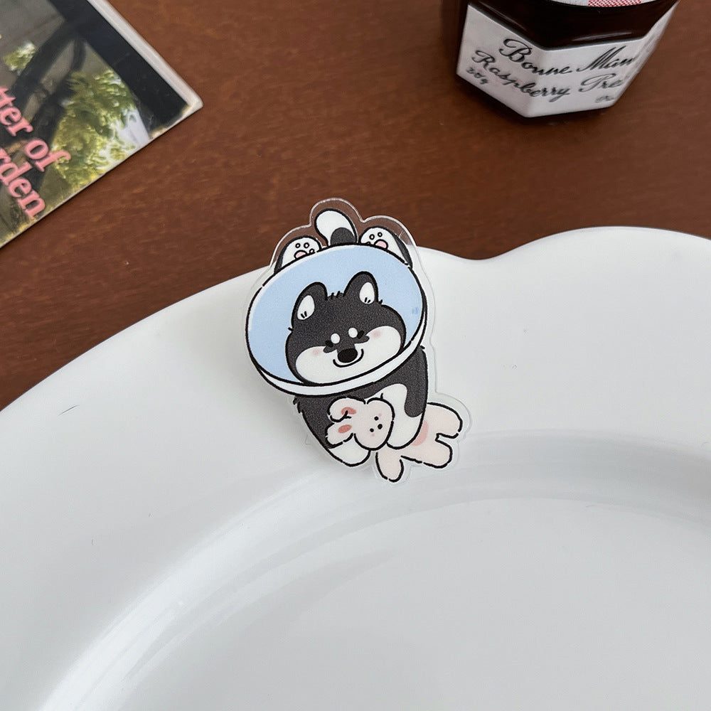 Cute Cartoon Greyhound Brooch - Modomu