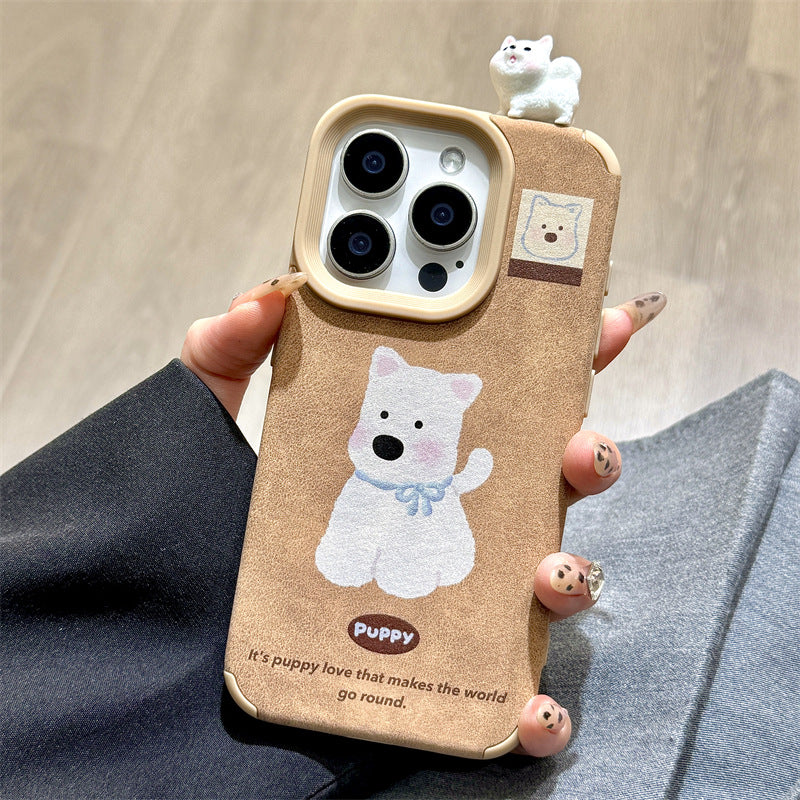 3D Puppy Topper Phone Case – Printed Dog Cases