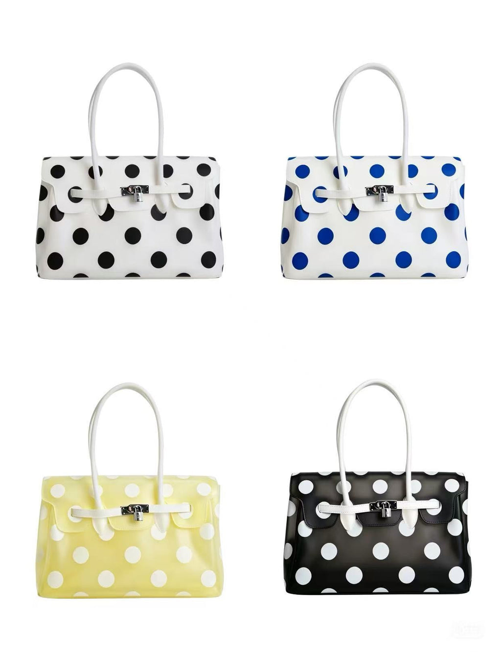 Polka Dot Padlock Tote