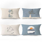 Rectangular Suede Throw Pillow Cover - Modomu