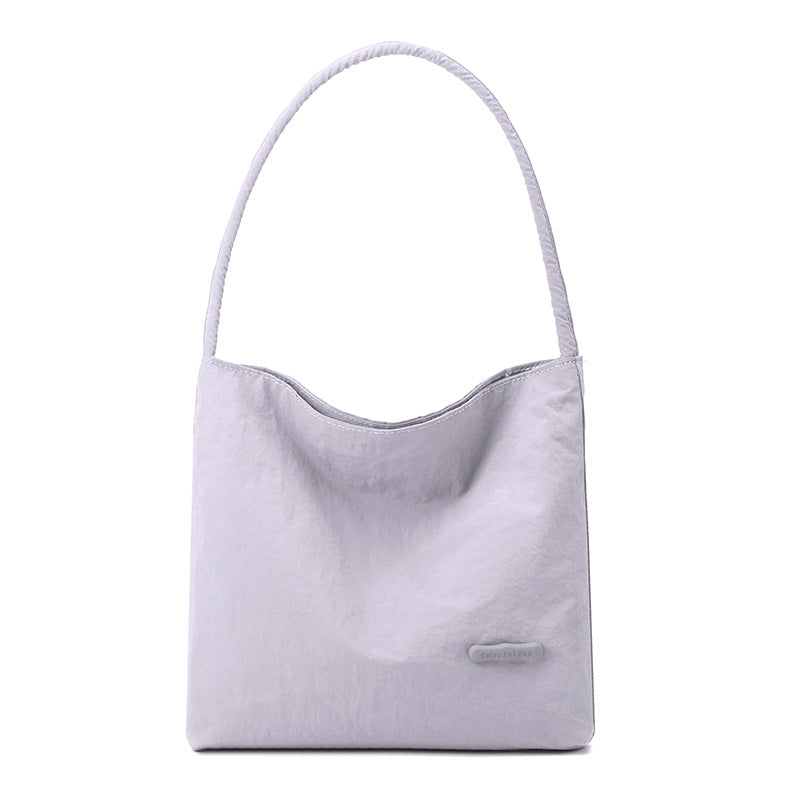 Slouchy Nylon Shoulder Bag