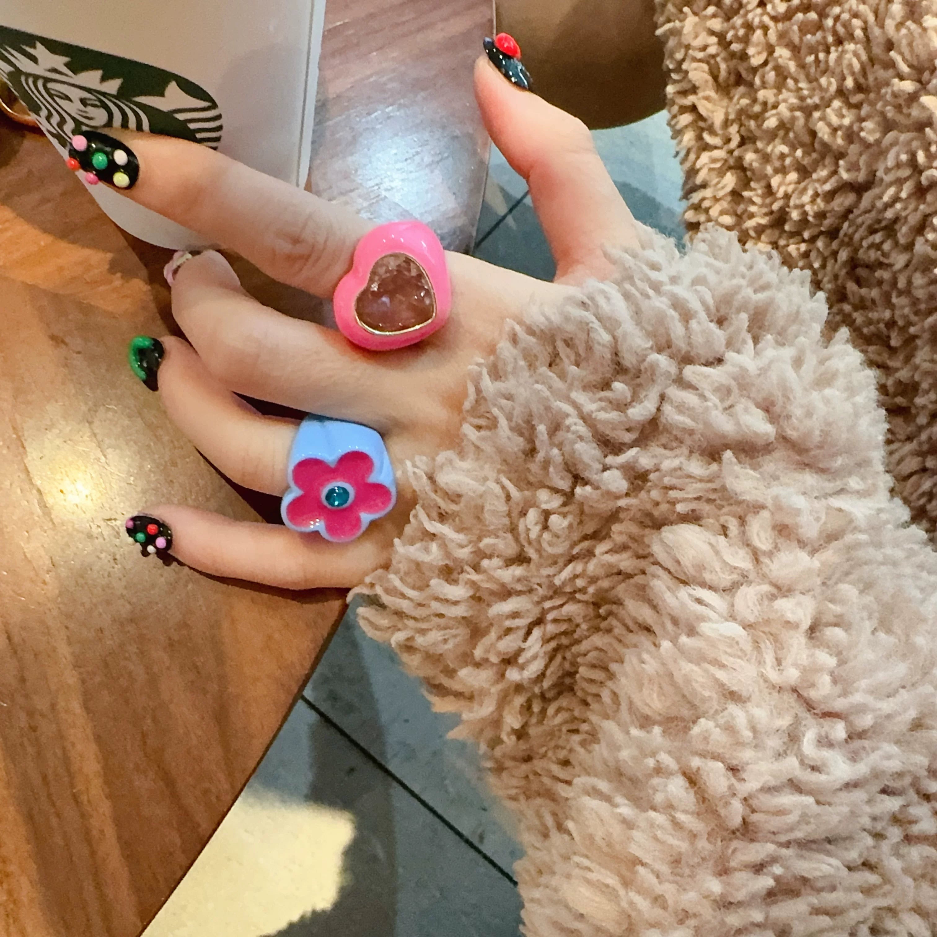 Acrylic Gem Statement Ring - Modomu