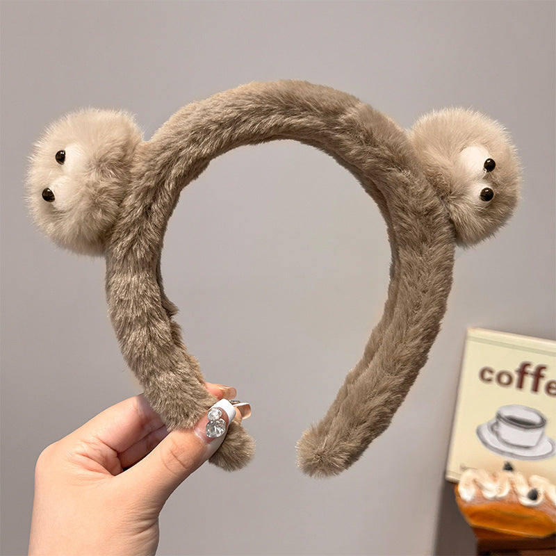 Cute Bear Plush Headband - Modomu