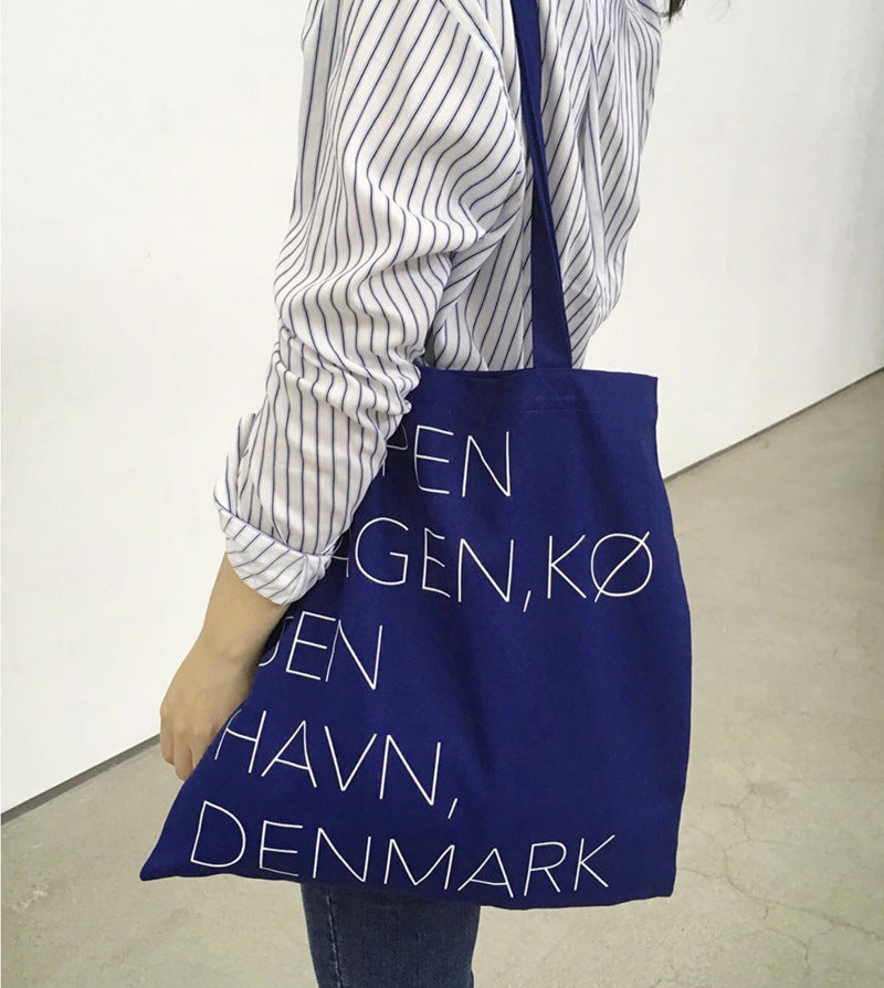 Handwritten Quote Canvas Tote