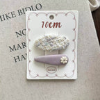 Korean Embroidered Flower Hair Clip - Modomu