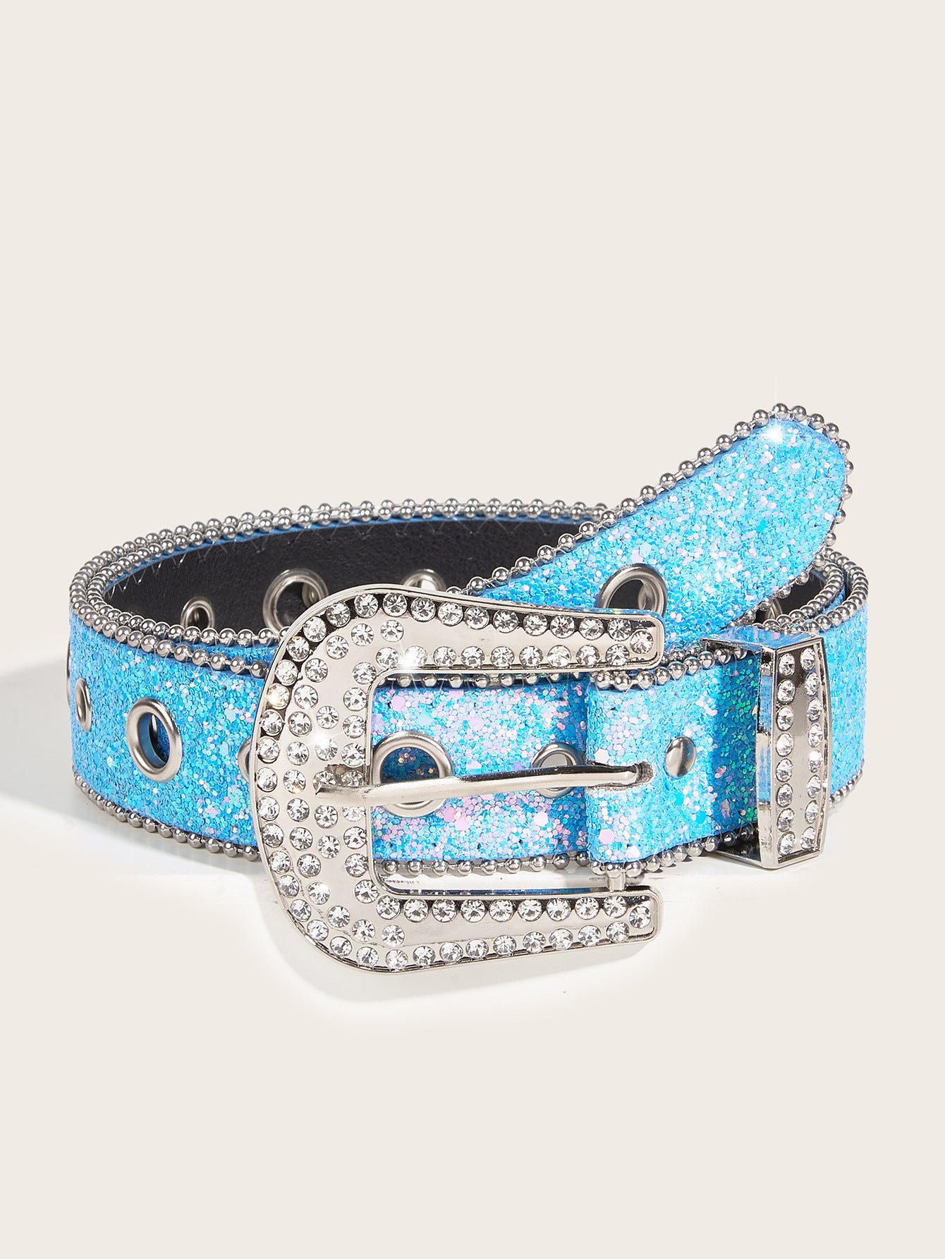 Rhinestone Wide Fashion Belt - Modomu