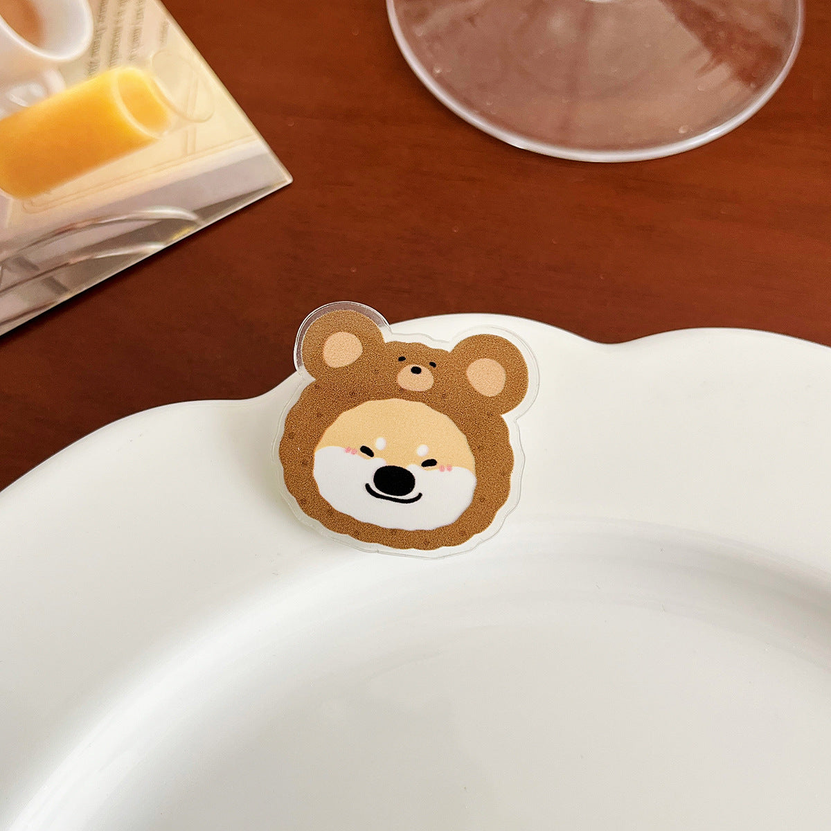 Cute Dog Acrylic Brooch - Modomu