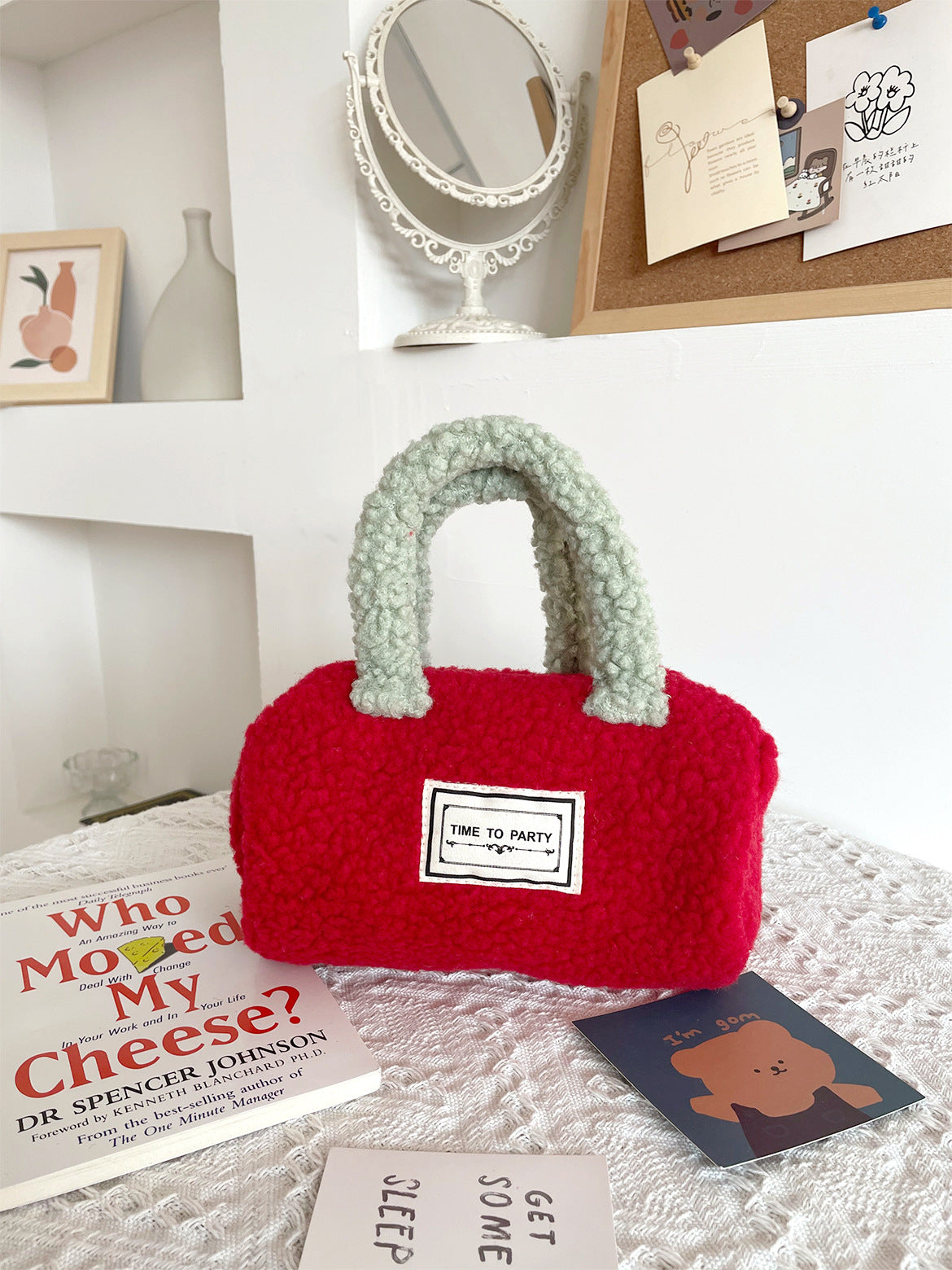 Plush Handbag With Festive Design - Modomu