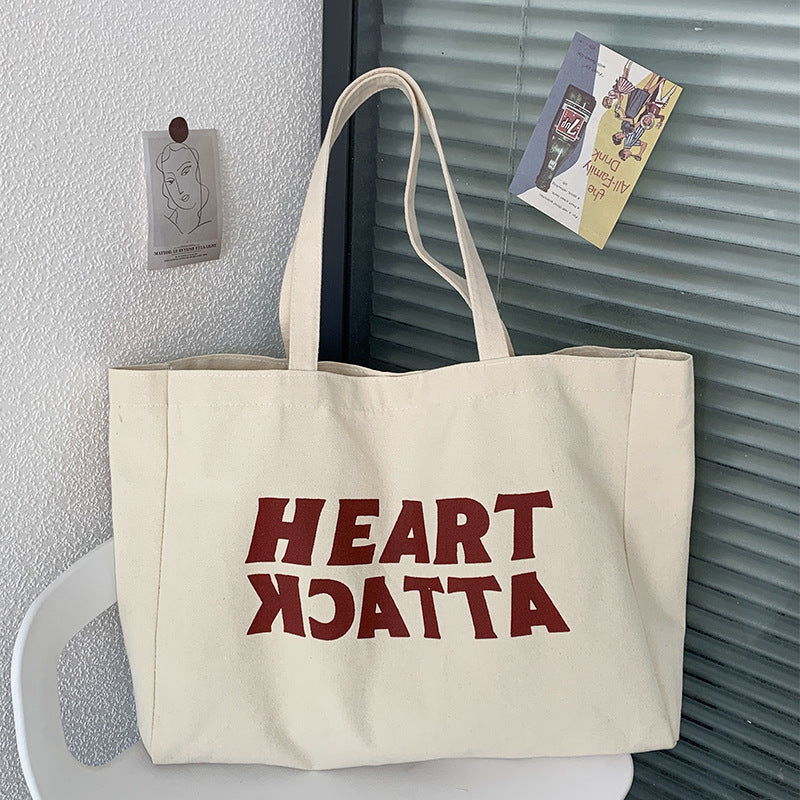 Slogan Canvas Tote