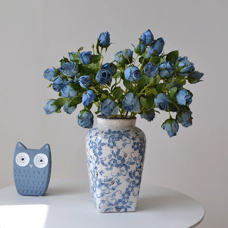 Retro Roasted Edge Silk Roses - Modomu