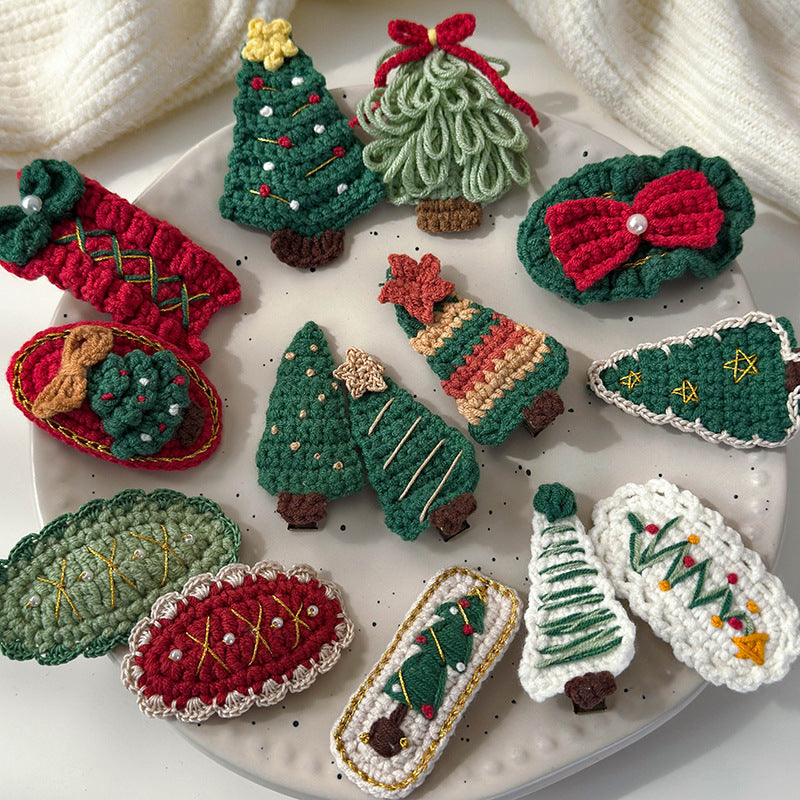 Christmas Tree Hair Clips Set - Modomu