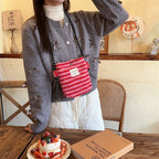 Plush Polka Dot Shoulder Bag - Modomu