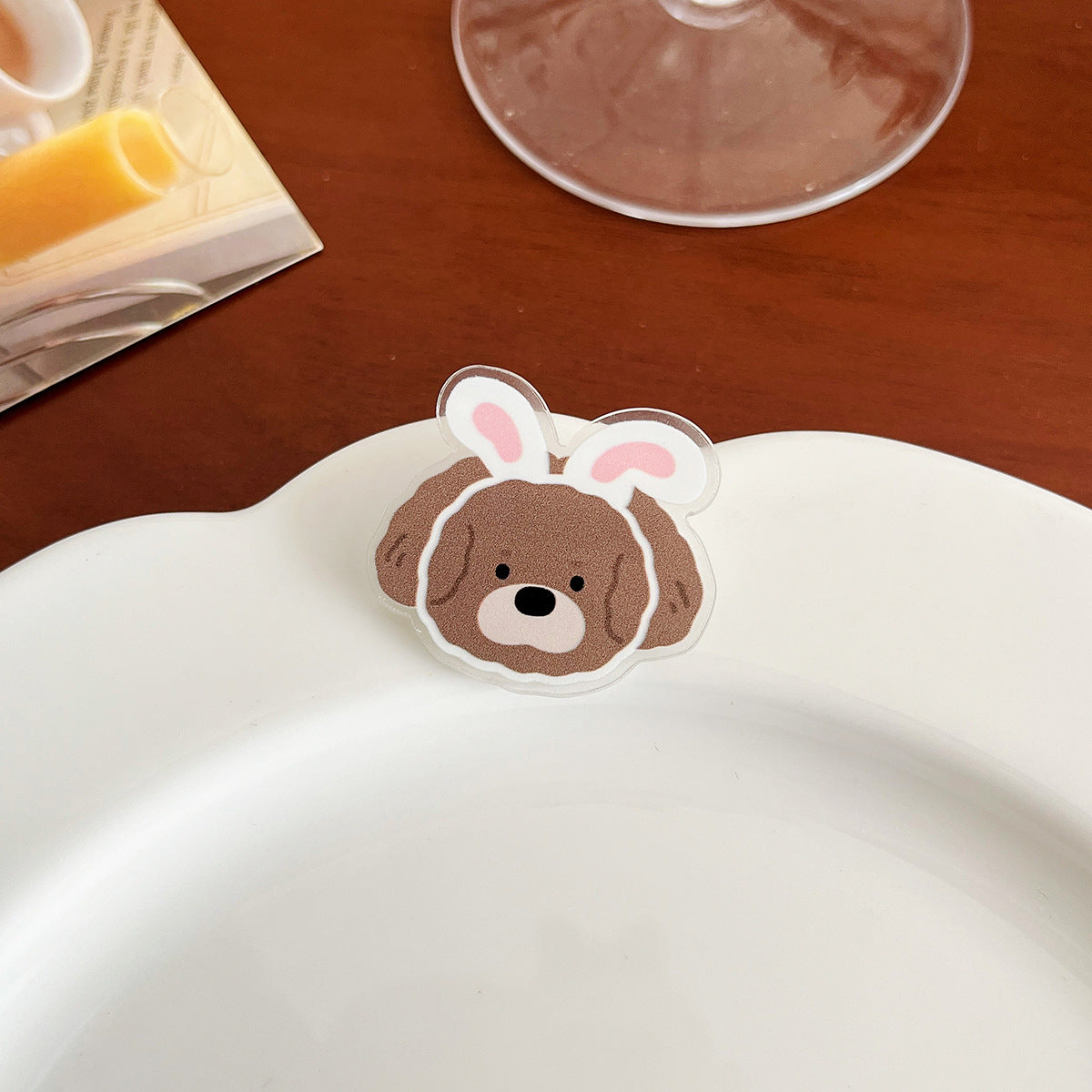 Cute Dog Acrylic Brooch - Modomu