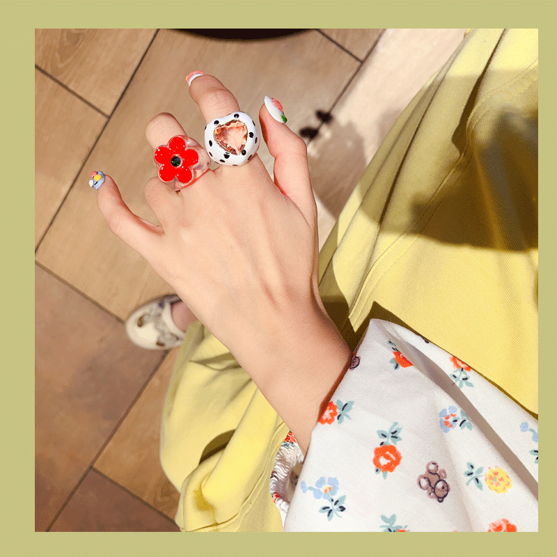 Acrylic Gem Statement Ring - Modomu