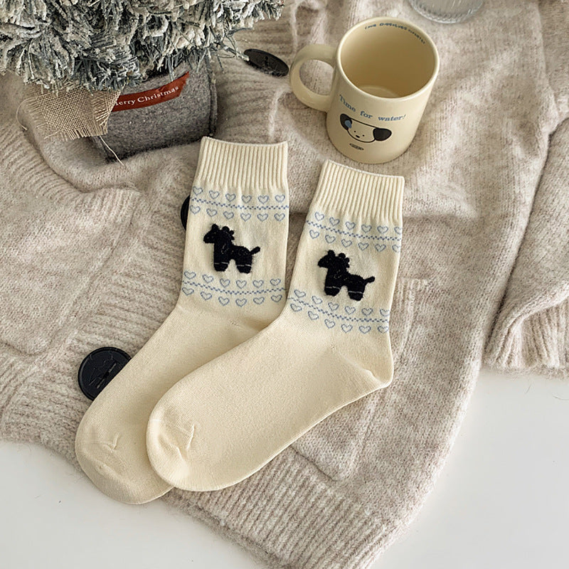 Korean Flocking Horse Socks