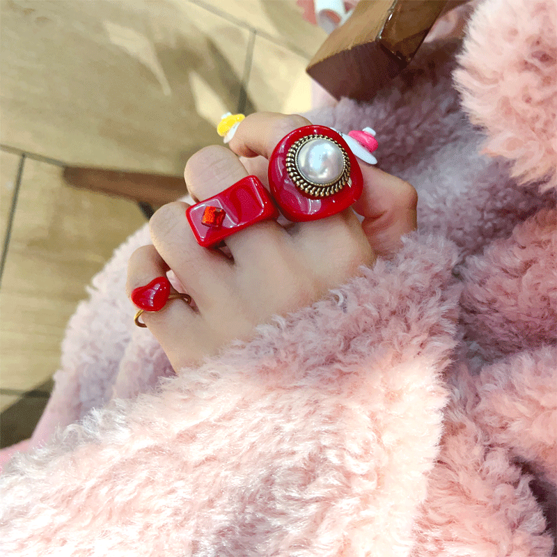 Personalized Pearl Detail Ring - Modomu