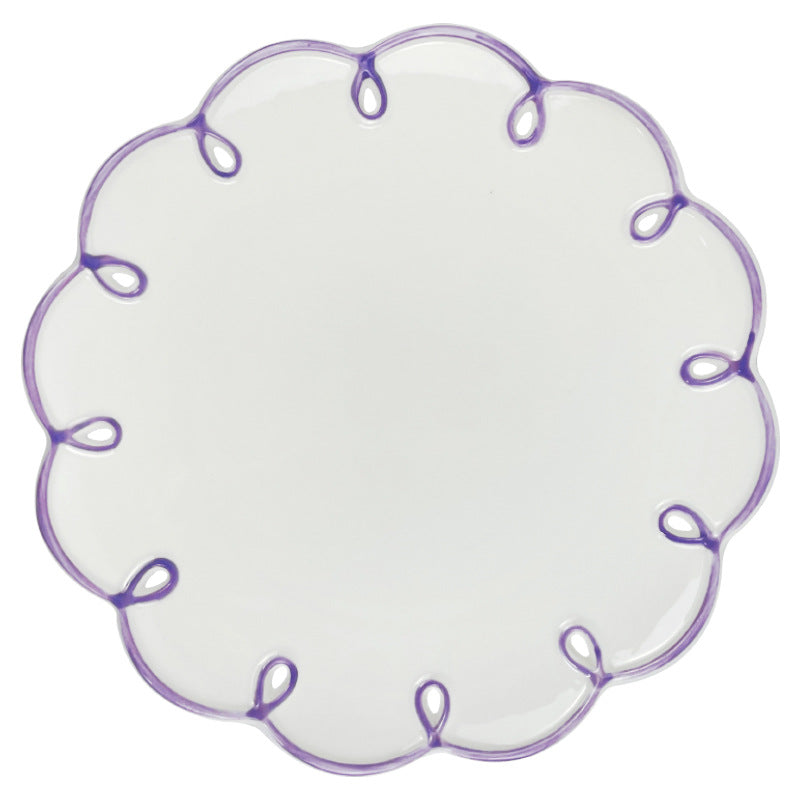 Hollow Ceramic Heart Dessert Plate - Modomu
