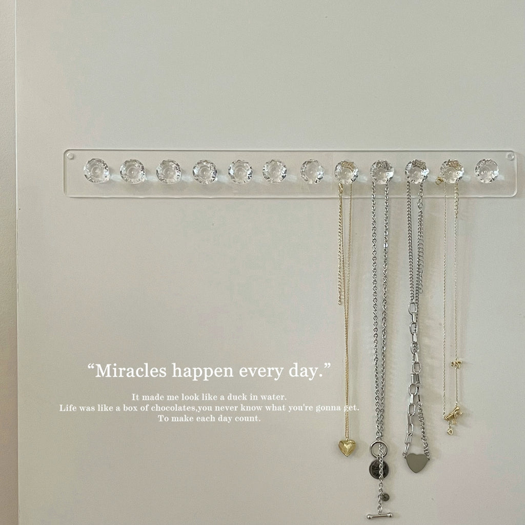 Acrylic Jewelry Organizer with Hooks - Modomu