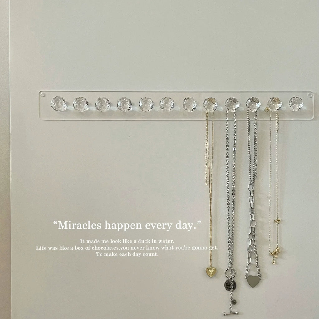 Acrylic Jewelry Organizer with Hooks - Modomu