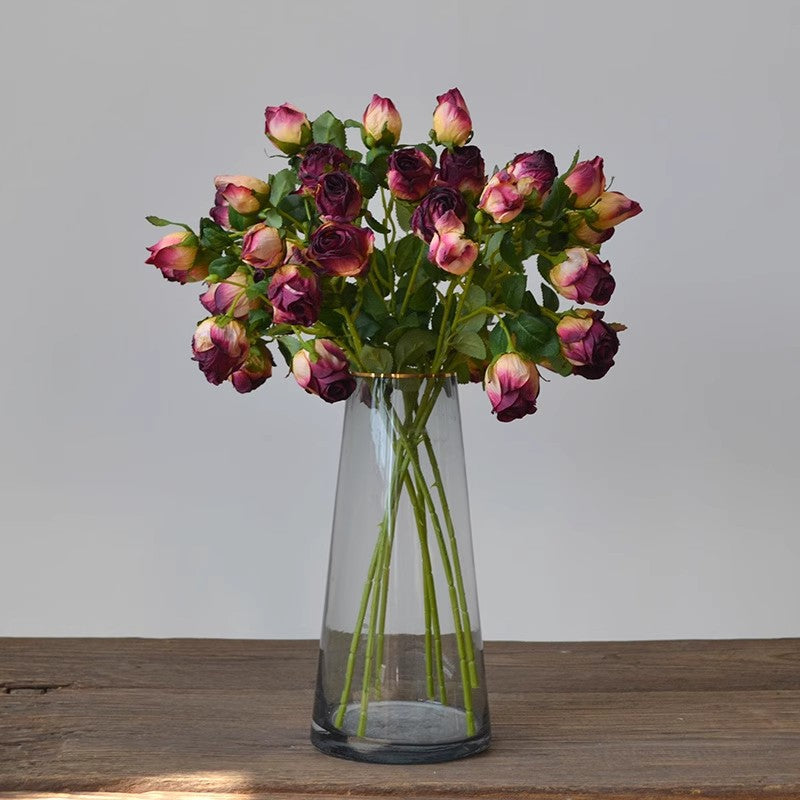 Retro Roasted Edge Silk Roses - Modomu