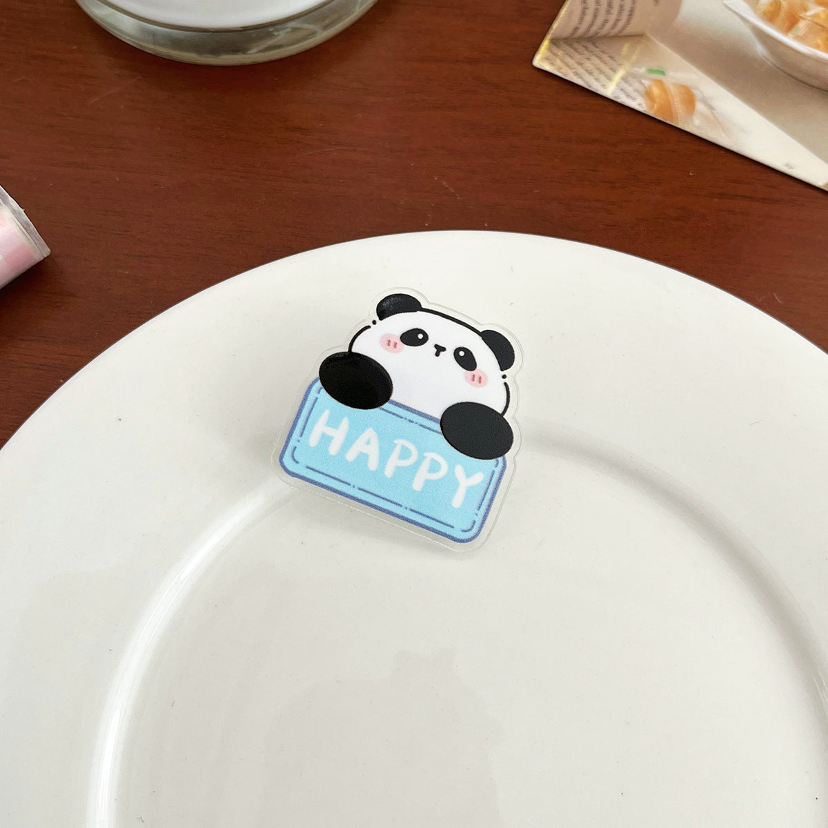 Cartoon Panda Inspirational Brooch - Modomu
